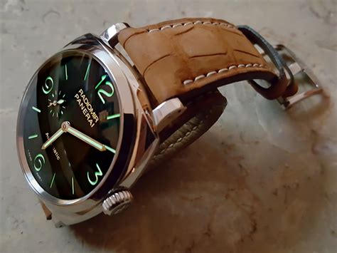 panerai alligator strap cost|panerai watch straps.